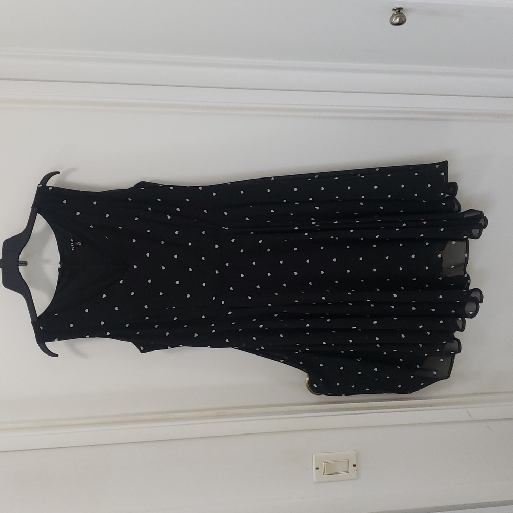 🖤👗〰️Torrid〰️ Sleeveless Heart Print Chiffon Dress 12
